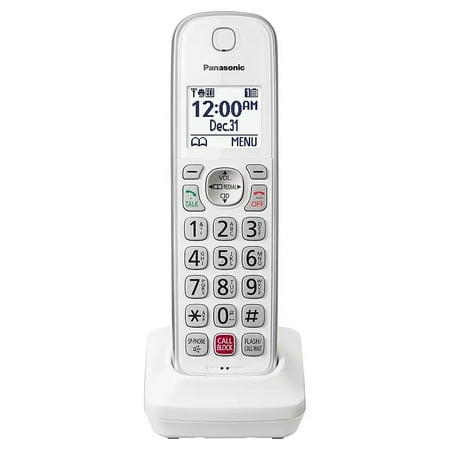Panasonic - KX-TGDA83W Cordless Expansion Handset for KX-TGD81x and KX-TGD83x Series Cordless Phone Systems - White