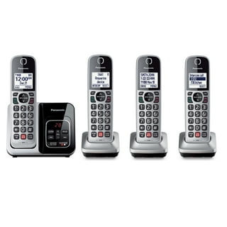 Panasonic Cordless Phone with Digital Answering, Call Block & 4 Handsets KX-TG3824S