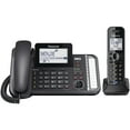 Panasonic DECT 6.0 Expandable Link2Cell 2-Line Digital Cordless Phone ...