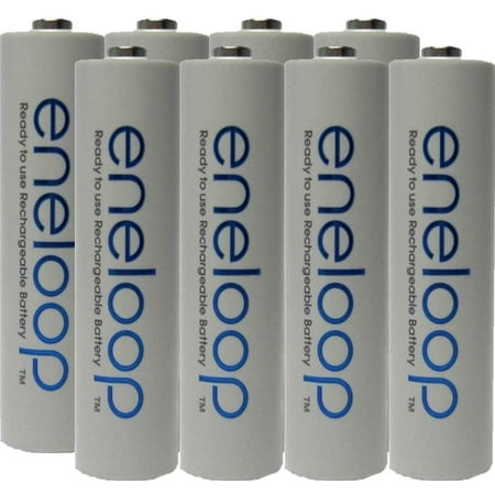 Panasonic Eneloop AAA 4th generation NiMH Pre-Charged Rechargeable 2100 Cycles 8 Batteries + Free Battery Holder