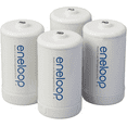 thumbnail image 1 of Panasonic Eneloop BQ-BS1E4SA D Size-Battery Adapter for Use w/ Eneloop Ni-MH AA Batteries, 4-Pack, 1 of 4