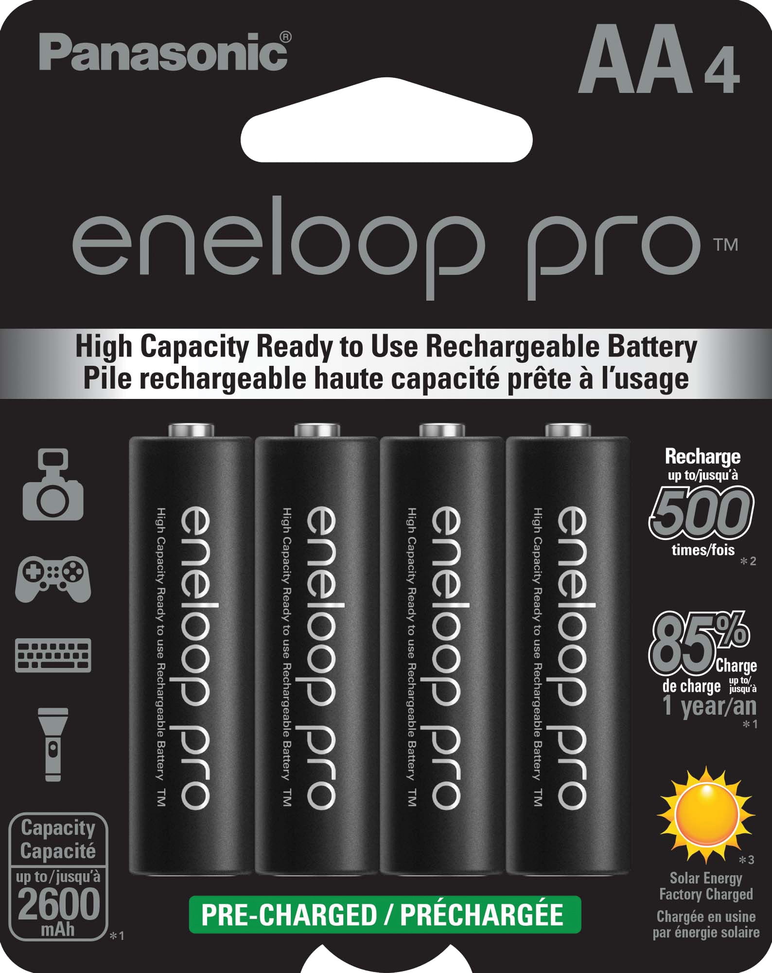 Panasonic Eneloop AA Size Rechargeable Batteries 4 Pack - Noel Leeming