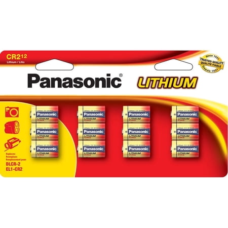 Panasonic Energy CR2 3.0 Volt Lithium Batteries, 12-pack