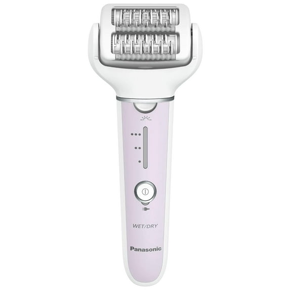 Panasonic Epilator with Gentle Cap, Electric Hair Remover for Home, 3 Speeds, Wet Dry - ES-EY30-V