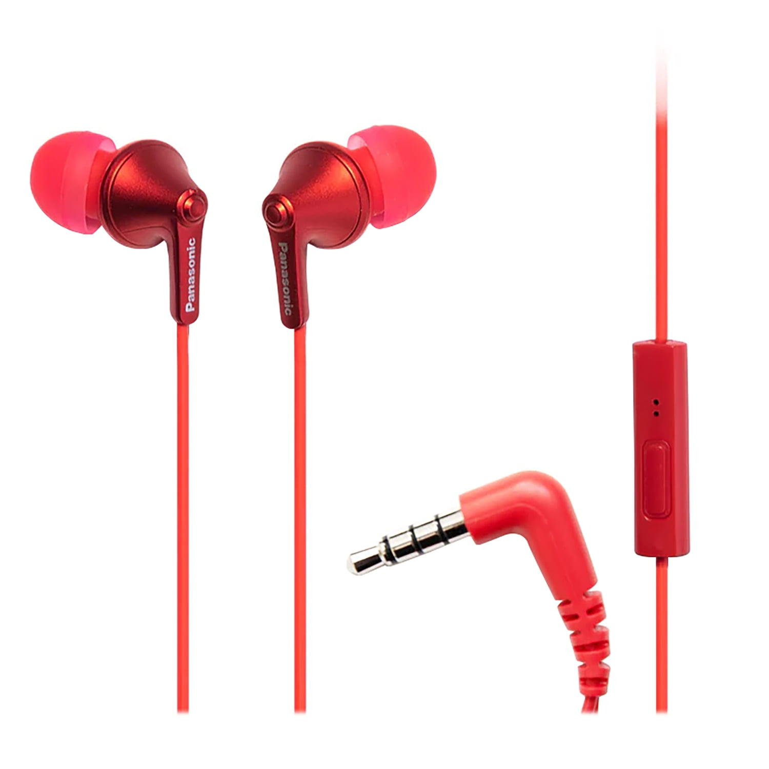 Panasonic ErgoFit Earbud Headphones with Microphone and Neodymium
