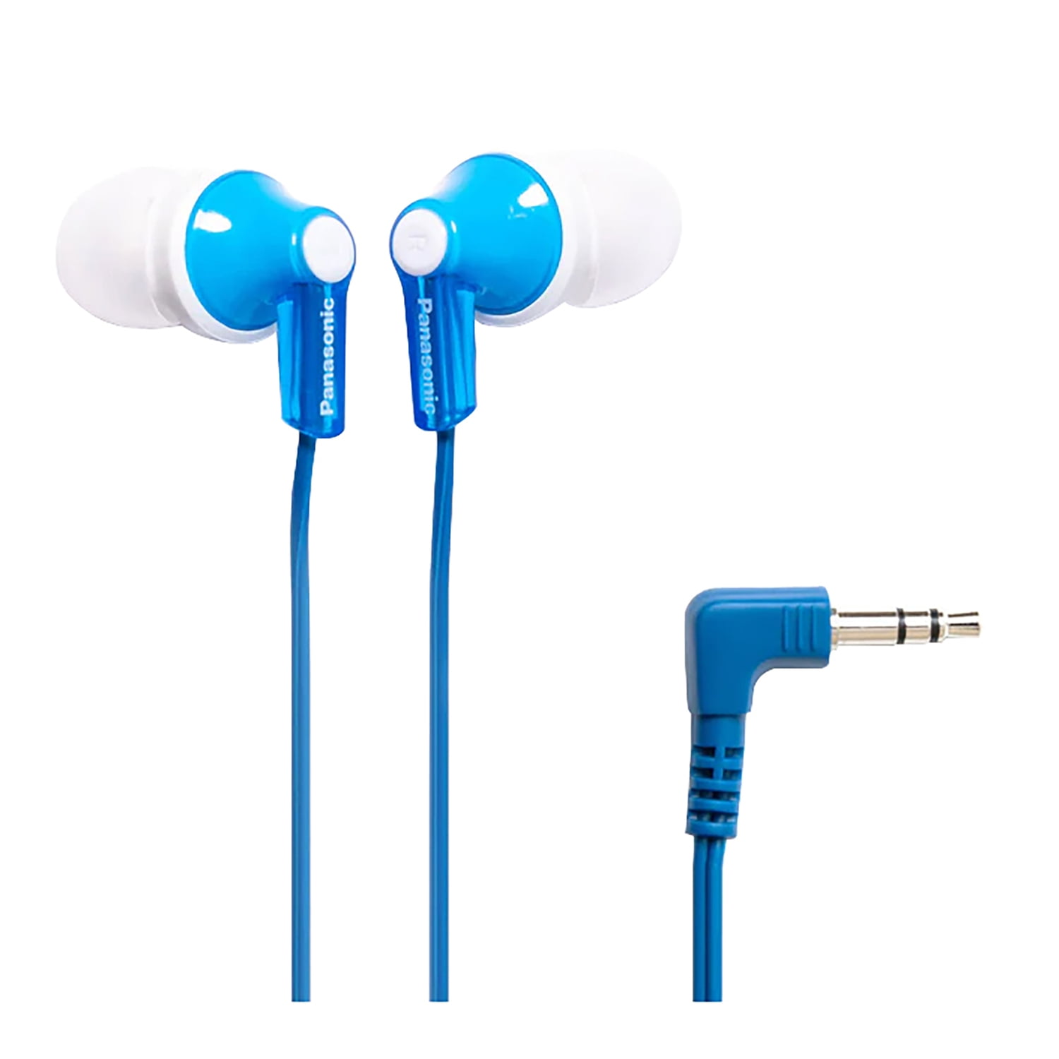 Panasonic ErgoFit Earphones, Neodymium Drivers, (Blue), RP-HJE120-APT