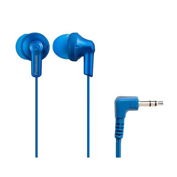 Panasonic ErgoFit Earphones, Neodymium Drivers, RP-HJE120 (Metallic Blue), RP-HJE120-AAPT