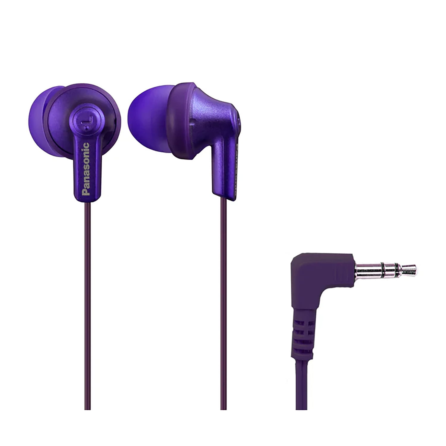 Panasonic ErgoFit Earphones, Neodymium Drivers, RP-HJE120 (Metallic Purple), RP-HJE120-VAPT
