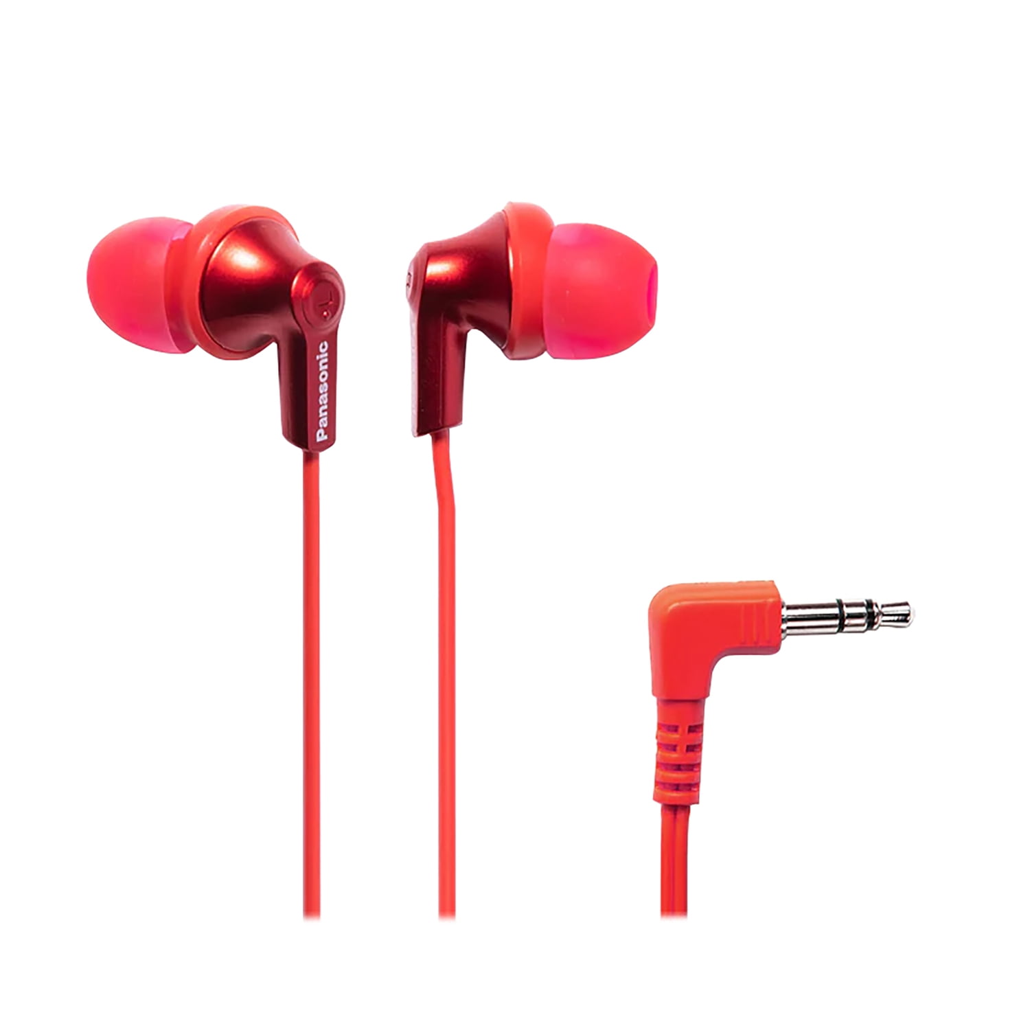 Panasonic ErgoFit Earphones, Neodymium Drivers, RP-HJE120 (Red