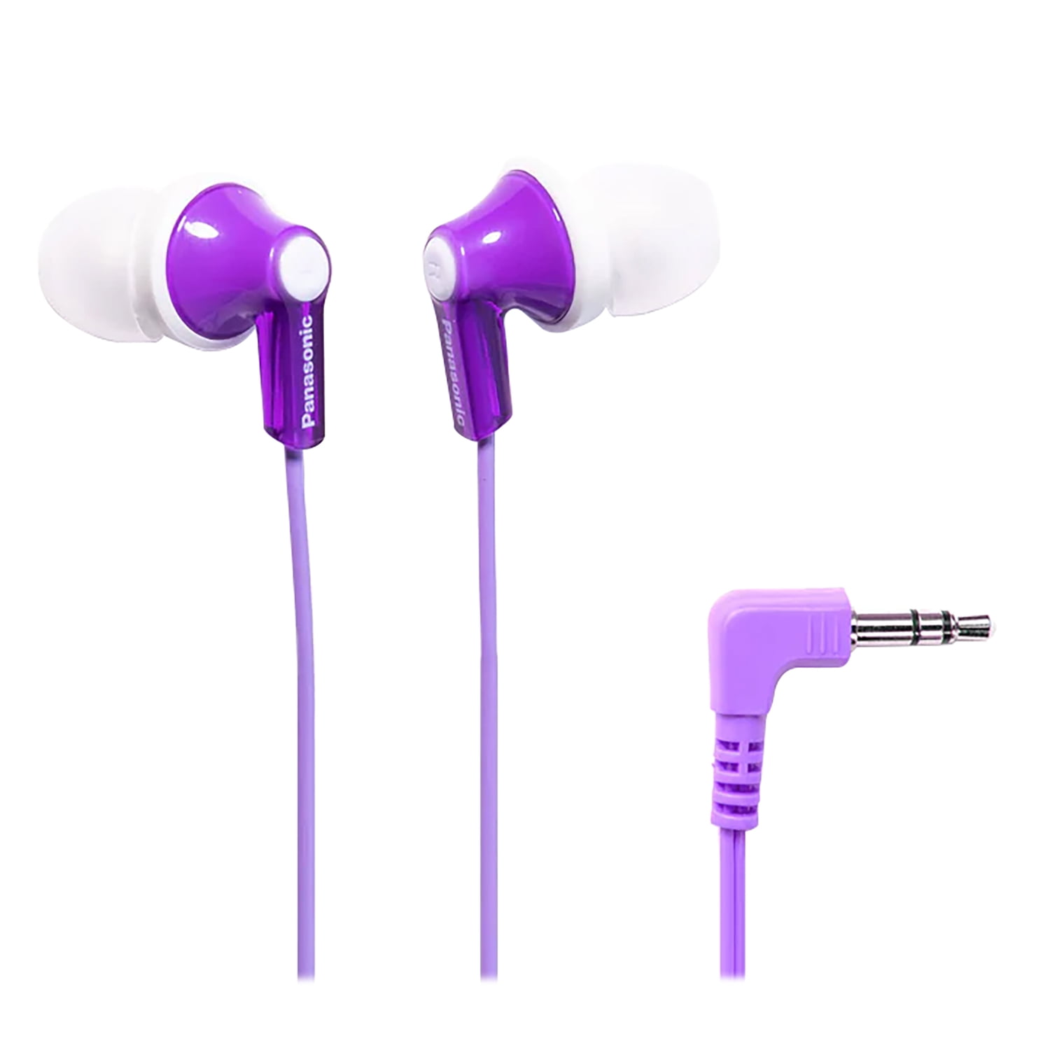 Panasonic ErgoFit Earphones, Neodymium Drivers, RP-HJE120 (Purple), RP-HJE120-VPT