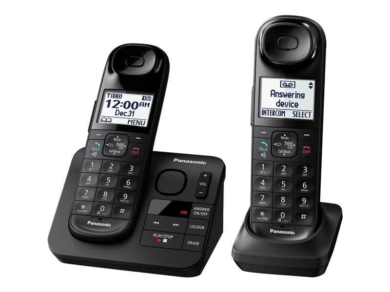 Panasonic Home Set - 2-Handset Cordless Telephone with Comfort Grip ...