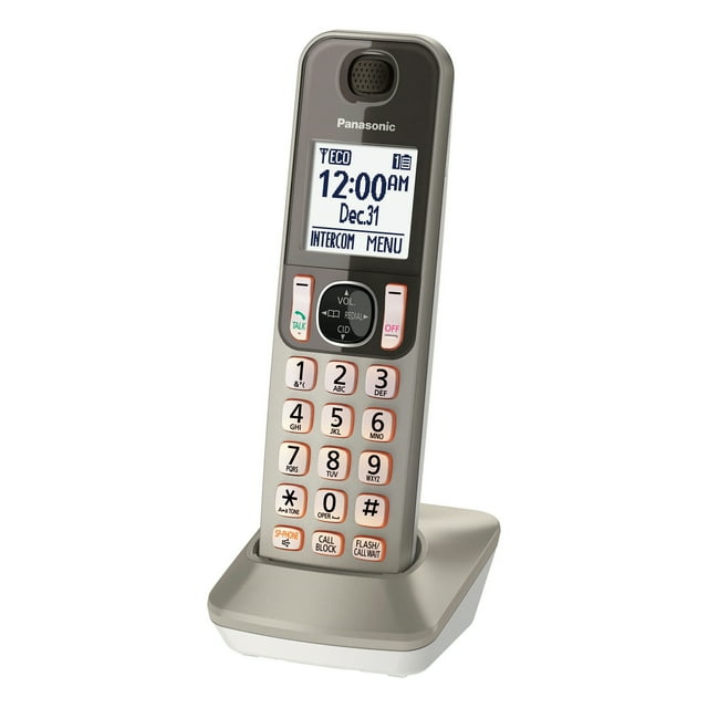 Panasonic Expandable Cordless Handset, Champagne Gold - Walmart.com