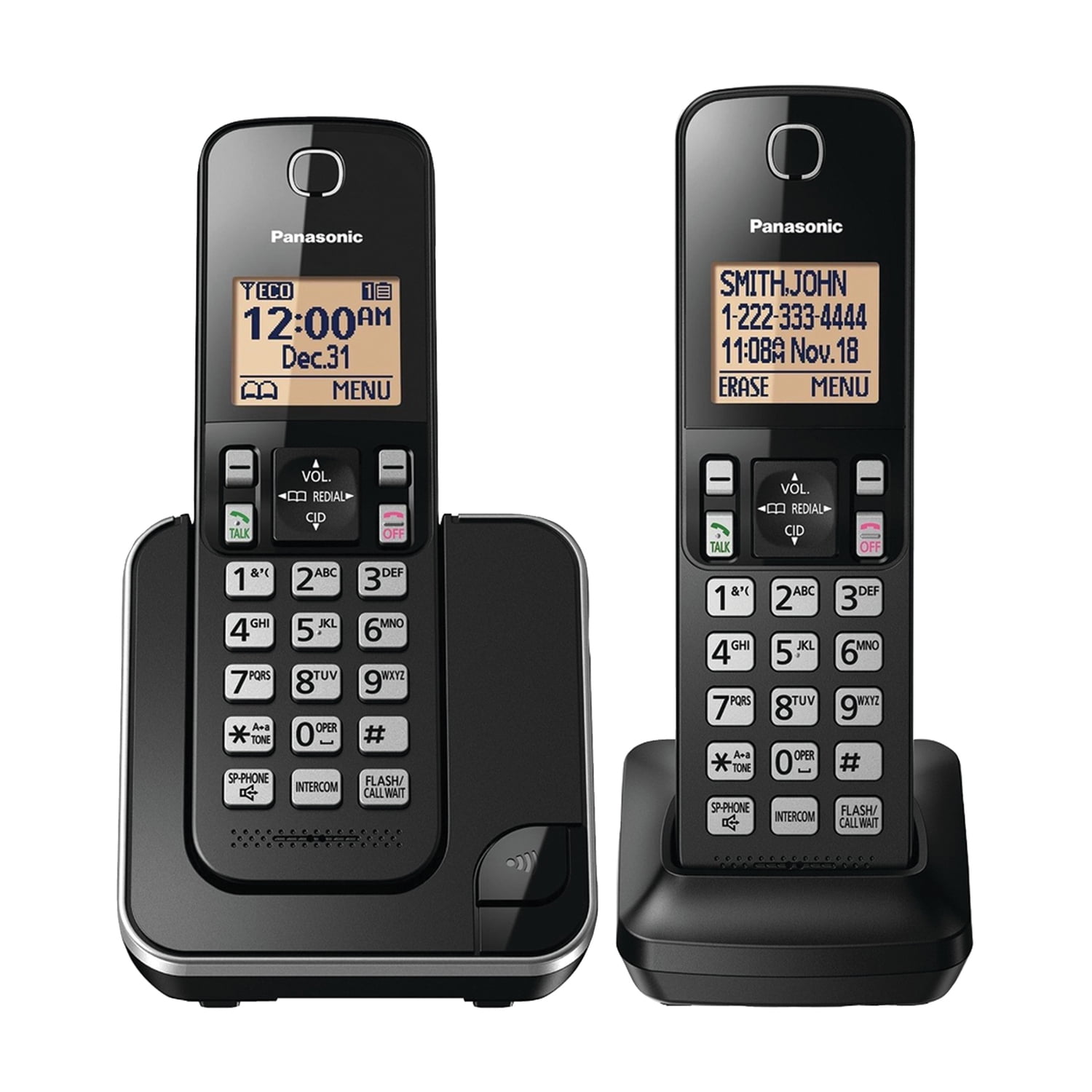 Panasonic DECT 6.0 Plus Expandable Cordless Phone System, 2-Handset, KX-TGC352B