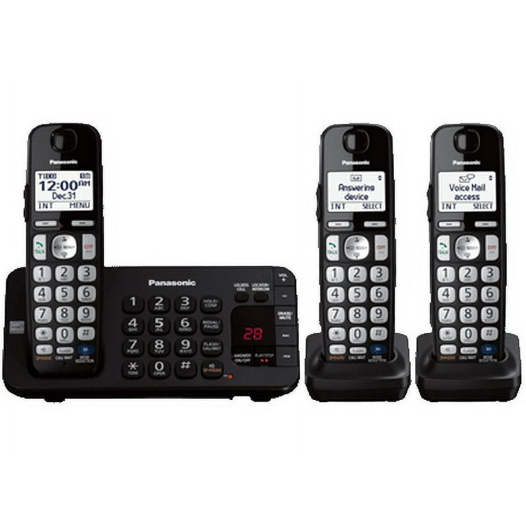 Panasonic - ミッキー9113です。 Panasonic Cordless Phone System with 3 Handsets, Digital