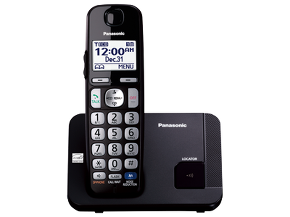 Panasonic Expandable Cordless Phone with Large Keypad, Black - image 1 of 2