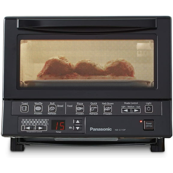 Panasonic FlashXpress 1300 W 4-Slice Black Toaster Oven