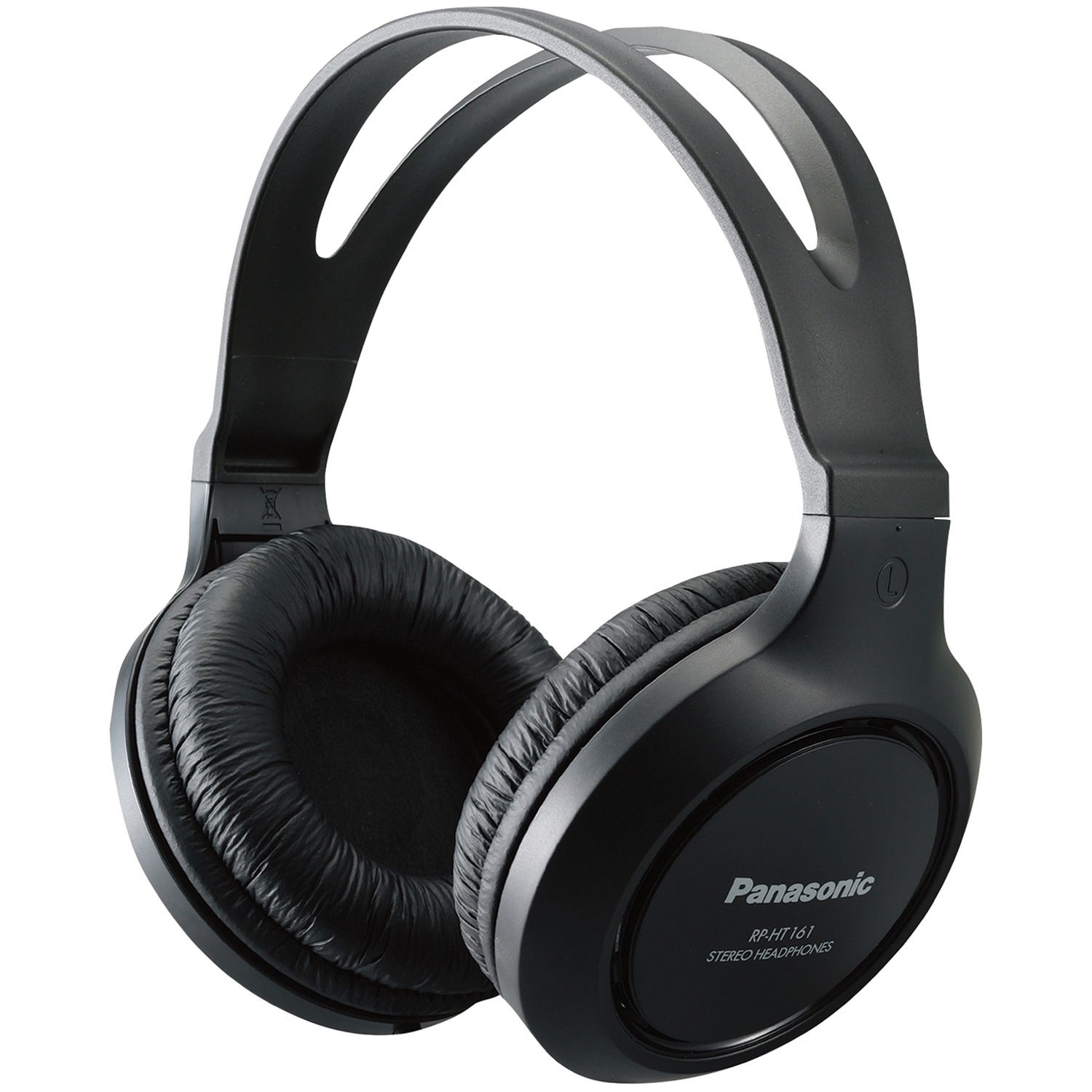 Panasonic Full-Size Over-Ear Wired Long-Cord Headphones, Black, RP-HT161-K - image 1 of 2