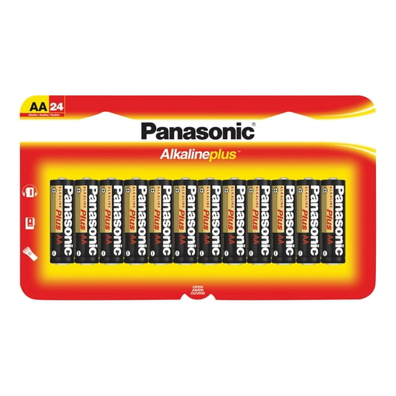 Panasonic Alkaline Plus LR6PA/24B Battery - AA - Alkaline