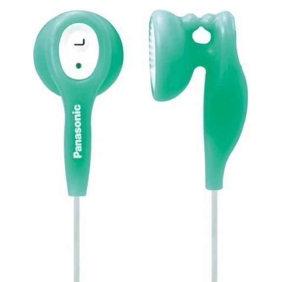 Panasonic - Green - In-Ear Earbud Heaphones with Built-in Clip