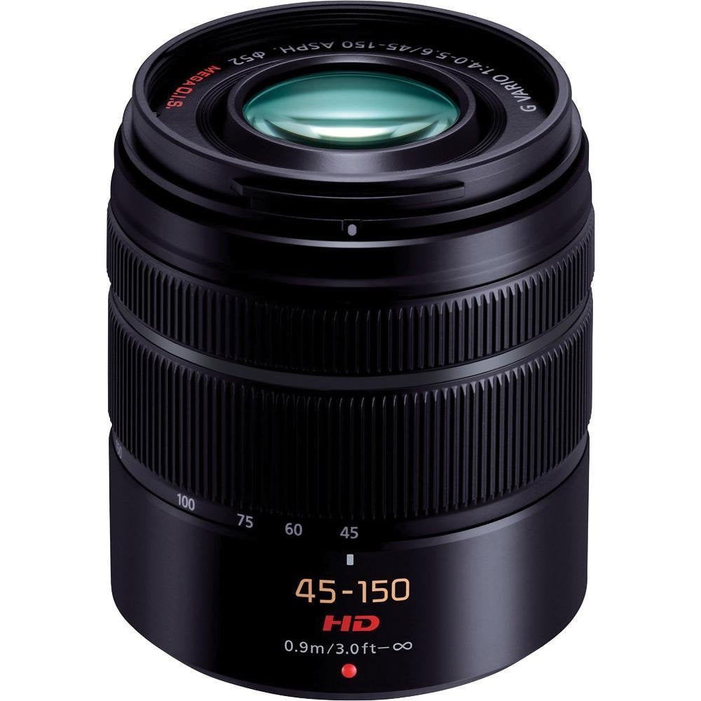 Panasonic Lumix G Series 45-150mm F/4.0-5.6 Telephoto Zoom Lens (Black) For Micro Four Thirds Cameras