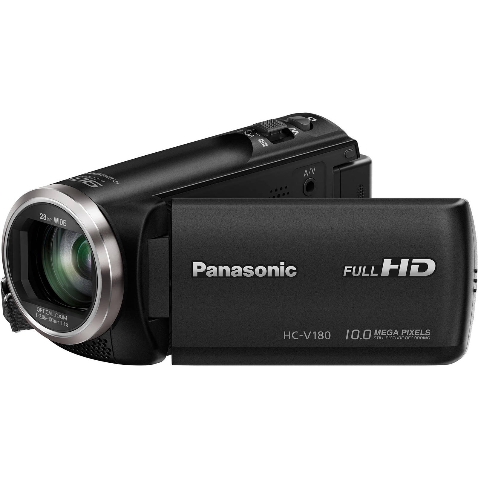 Panasonic HC-V180K Digital Video Camera - Full HD, 50x Optical