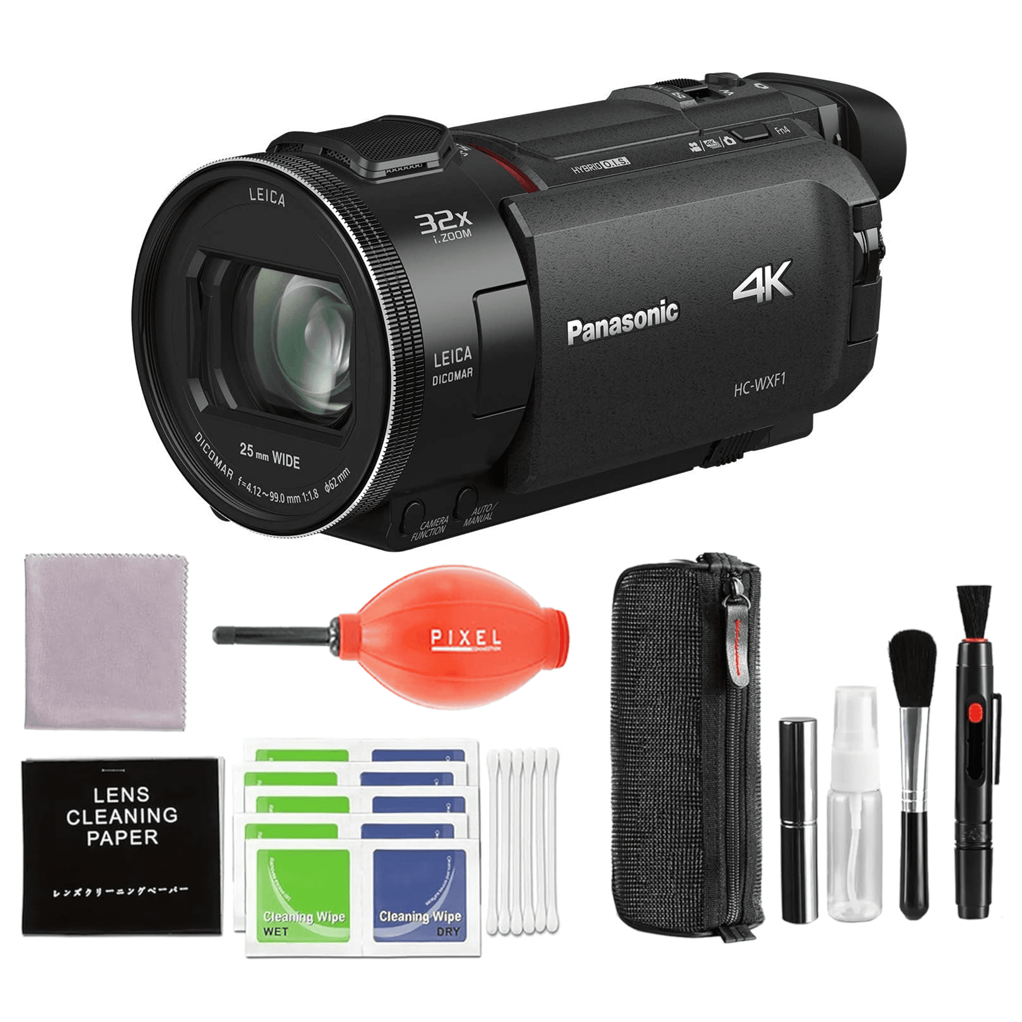 Panasonic HCWXF1 4K CinemaLike Camcorder, 24x Leica Lens, 1/2
