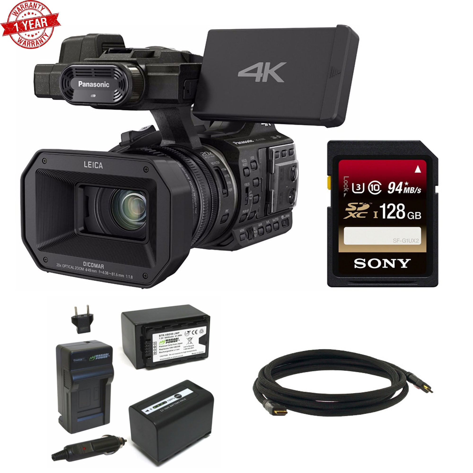 Panasonic HC:X1000 4K Camcorder 128GB Sony Memory France Ubuy