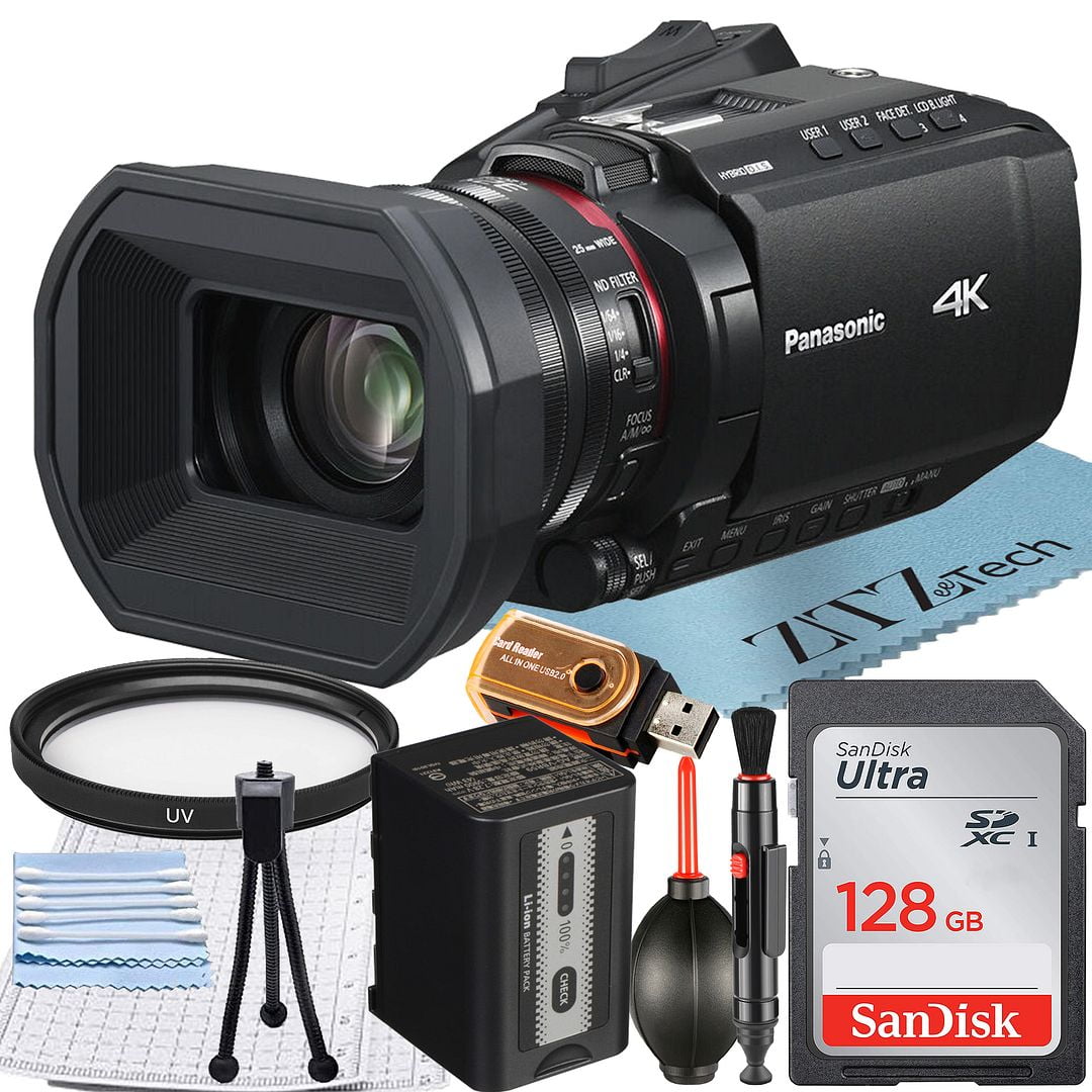 Panasonic HC-X1200 Camcorder UHD 4K with 128GB Memory Card + UV