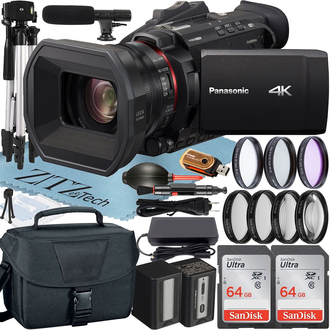 Panasonic HC-X1500 4K Professional Camcorder with WiFi + Case + 2