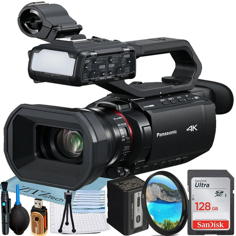 Panasonic HC-X2100 Camcorder UHD 4K with 128GB Memory Card + UV