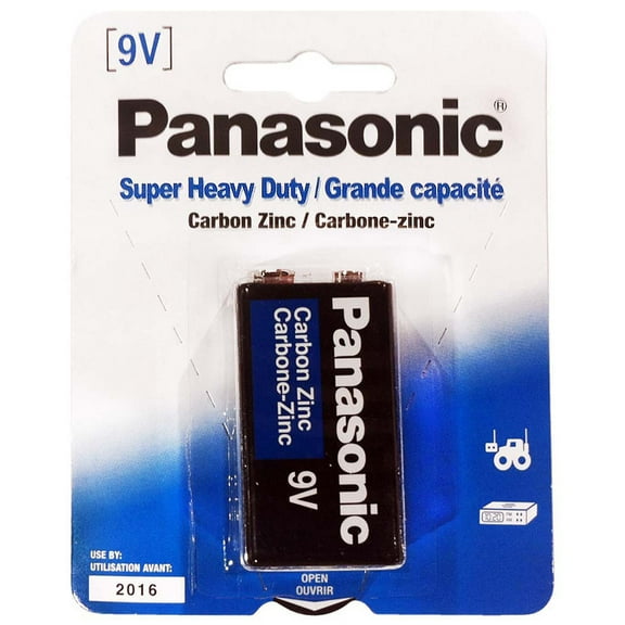 Panasonic Heavy Duty 9 Volt Battery : (Pack of 2) - BPN-9V-1PK-Z02