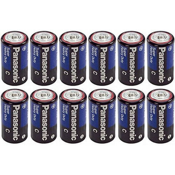 Panasonic Heavy Duty C Batteries X 12