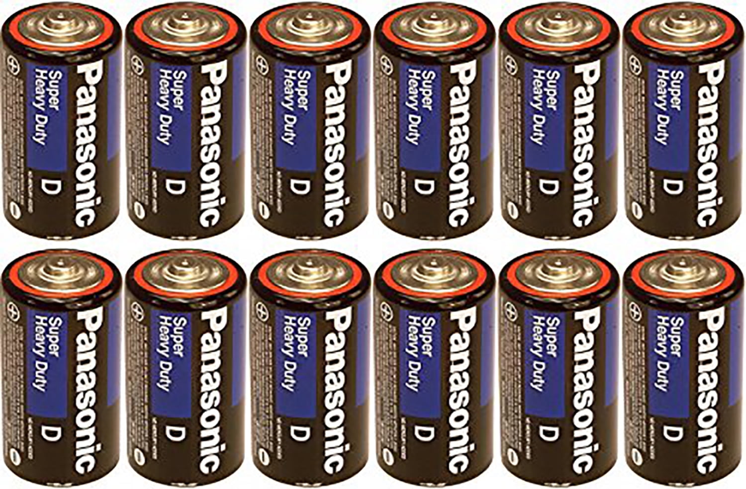 Panasonic Heavy Duty D Batteries X 12