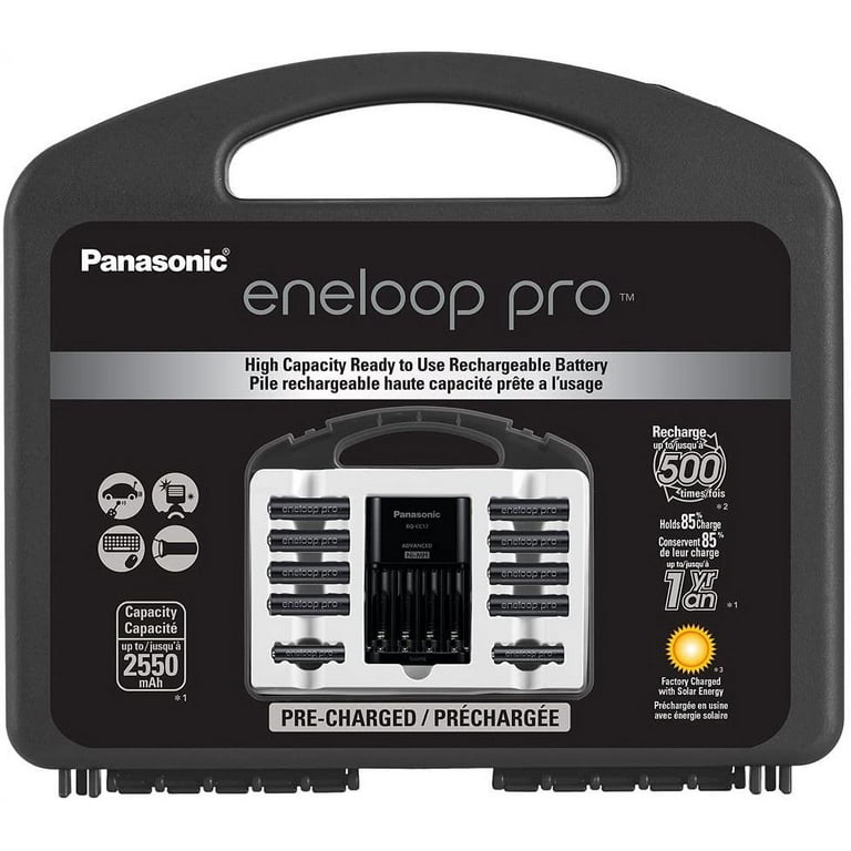 Panasonic K-KJ17KHC82A eneloop pro High Capacity Power Pack, 8AA