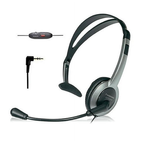 Panasonic KX-TCA430 Foldable Over-Ear Headset, Black