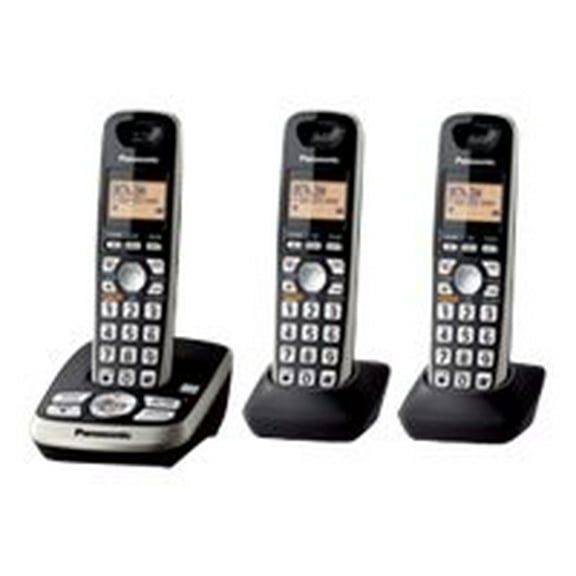 Panasonic KX-TG4223B DECT 6.0 Expandable Cordless Phone System With Digital Answering Machine