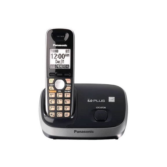 Panasonic KX-TG6511B - Cordless phone with caller ID/call waiting - DECT 6.0 Plus - 4-way call capability - black