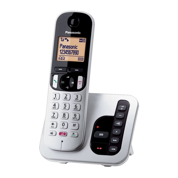 Panasonic KX-TGC260JTS Telefono Cordless Digitale con Segreteria Telefonica Digitale, Unit Bas