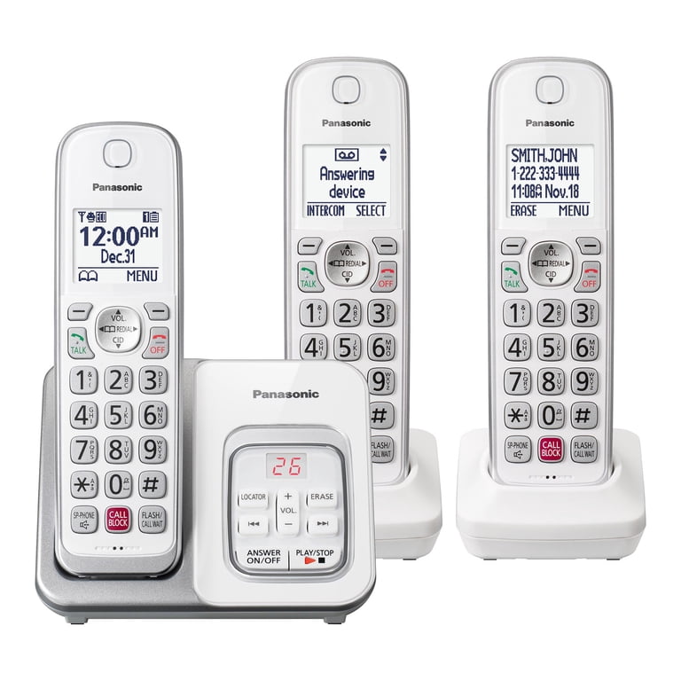 Panasonic KX-TGD83x Series DECT 6.0 Corded Cordless Phone System