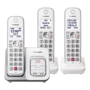 Panasonic KX-TGD83x Series DECT 6.0 Corded Cordless Phone System with Answering Machine, 3-Handset, White