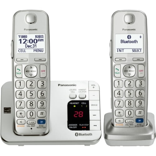 Panasonic KX-TGE262S Link2Cell Bluetooth Enabled Phone with Answering Machine 2 Cordless Handsets