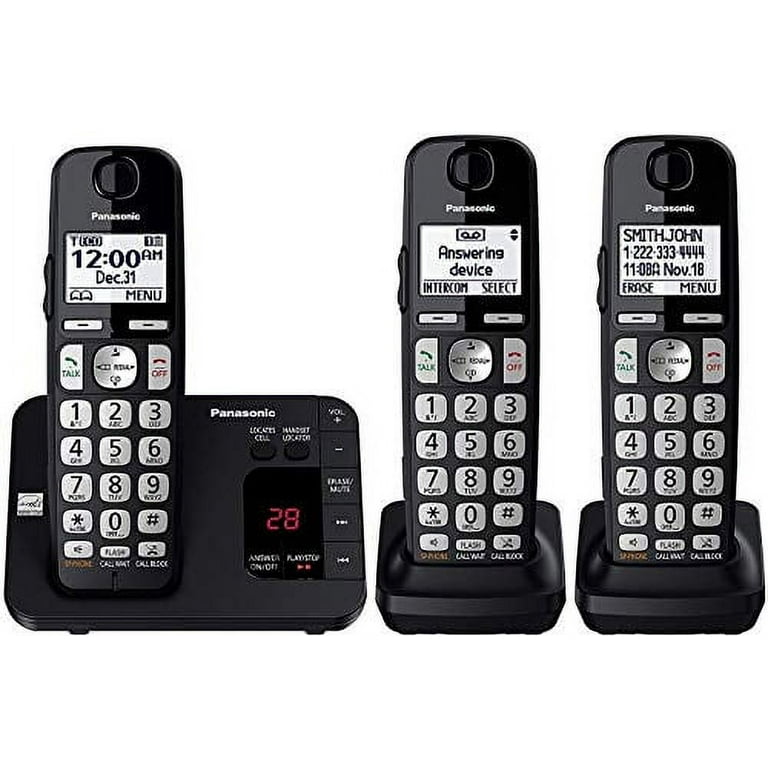 Panasonic 3 Handset Cordless Phone System with Caller ID & Call