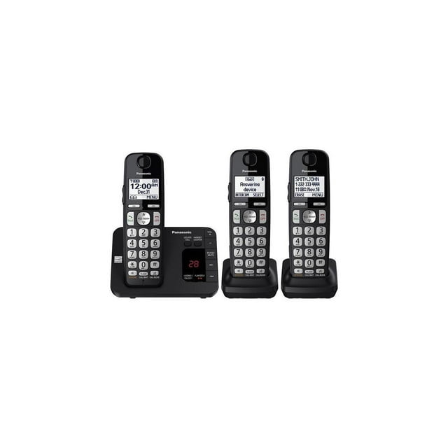 Panasonic KXTGE433B 3 Handset Cordless Phone