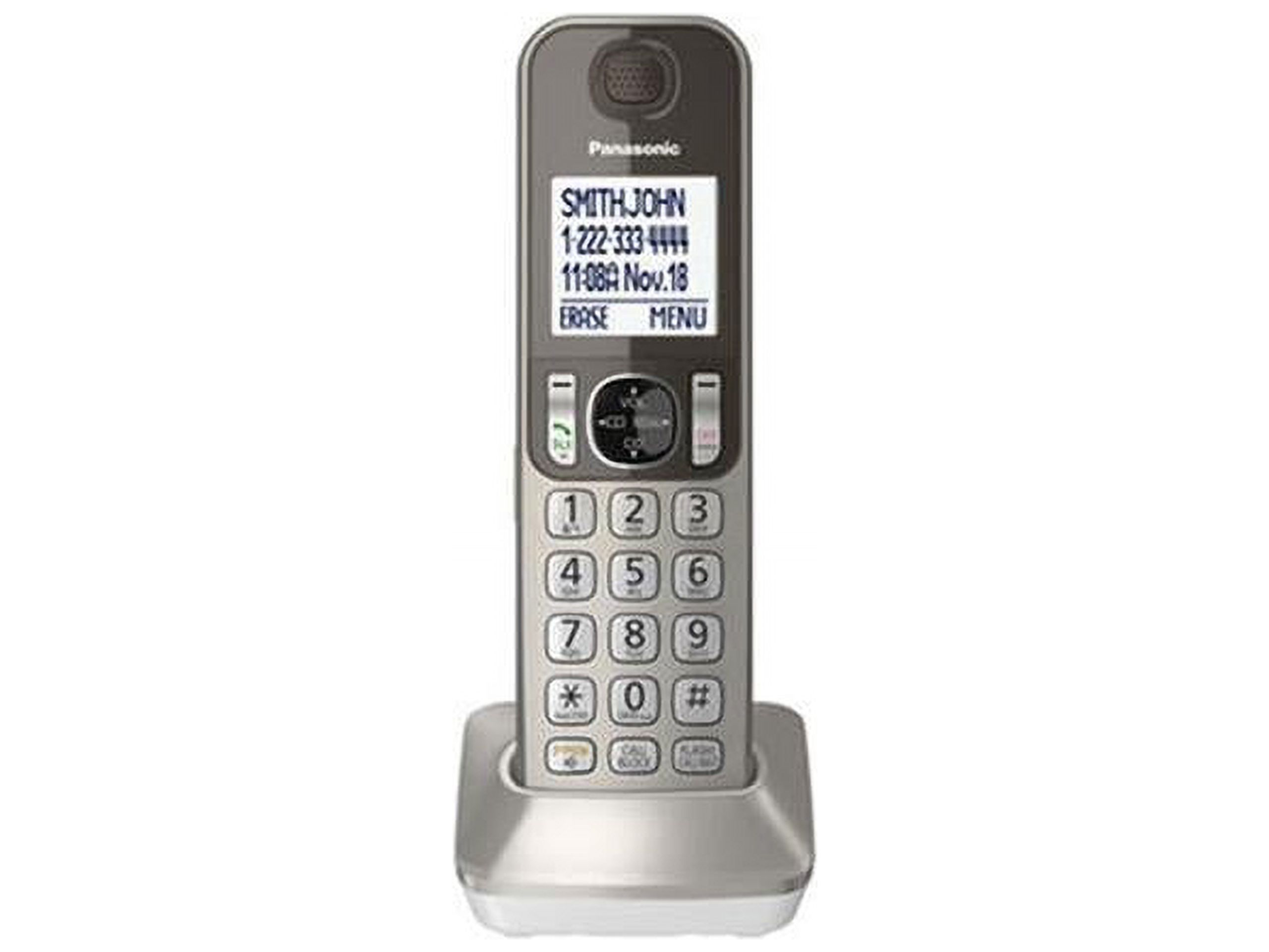 Panasonic KX-TGF350N DECT 6.0 Cordless Phone - Silver, Black 1 x Phone Line - Speakerphone - image 1 of 20