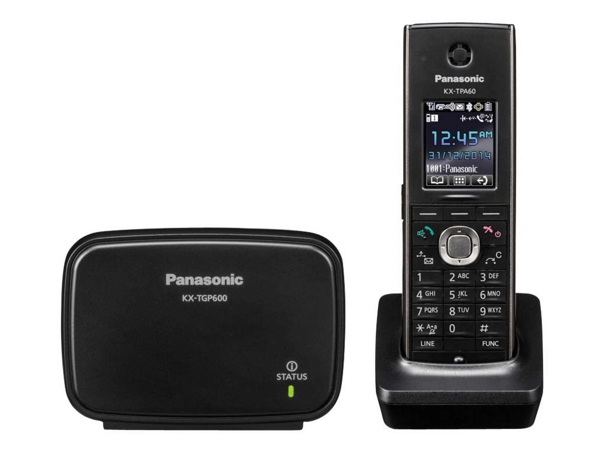 Panasonic KX-TGP600 - Cordless VoIP phone - DECT 6.0 - 3-way call  capability - SIP, SIP v2 - 8 lines 