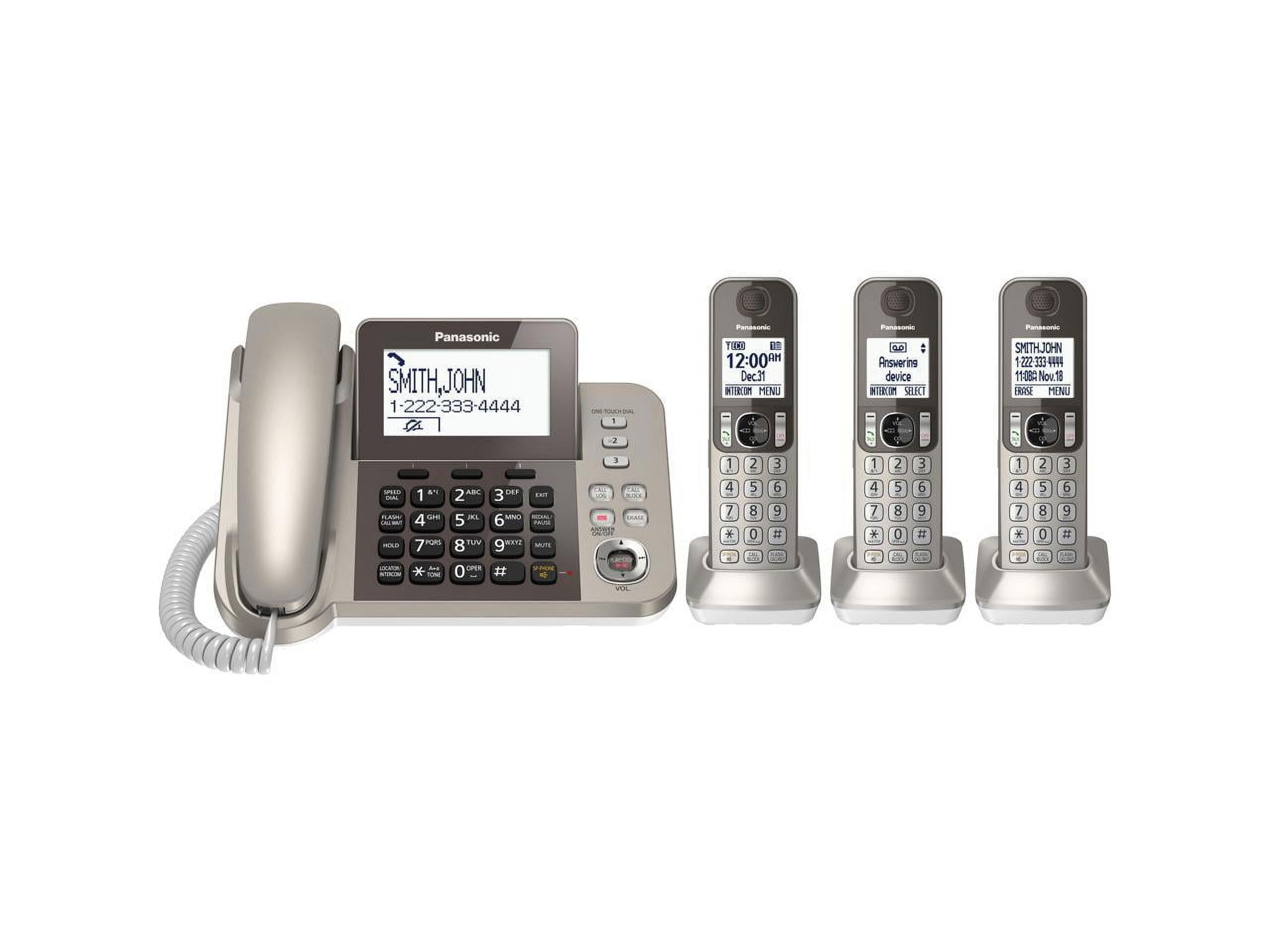 Panasonic KXTGF353N 4-Handset Corded/Cordless Landline Home