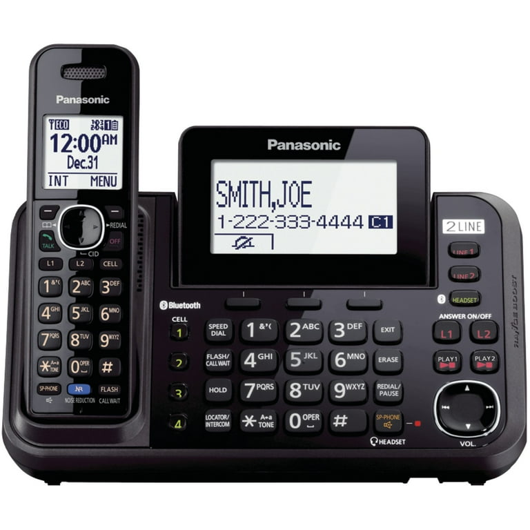 Panasonic KX-TG9542B DECT 6.0 Link2Cell 2-Line Bluetooth Phone