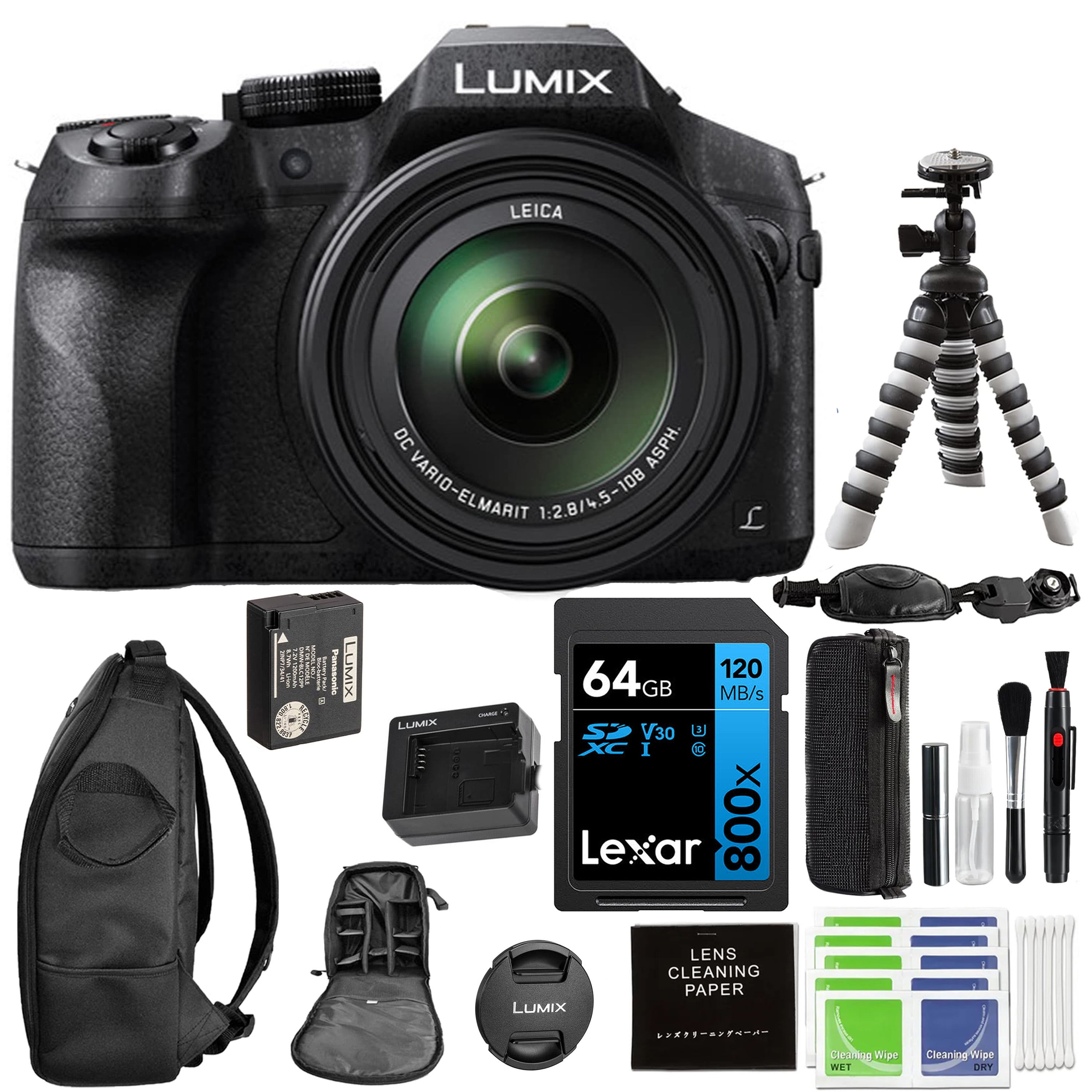 Panasonic LUMIX FZ300 Long Zoom Digital Camera (Black) with Advanced  Accessory and Travel Bundle | DMC-FZ300K | Extended 3 Years Panasonic  Warranty |