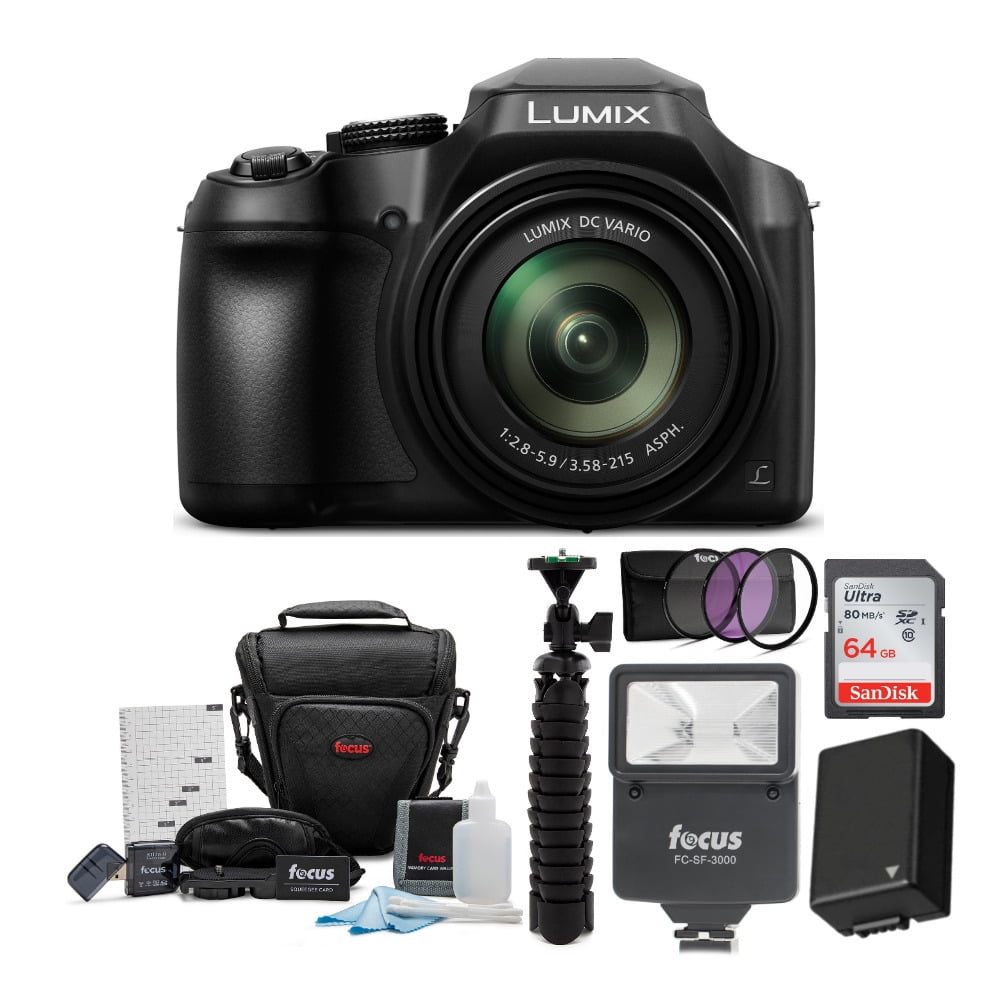 Panasonic LUMIX FZ80 18.1MP Point and Shoot Zoom Camera with 64GB SD
