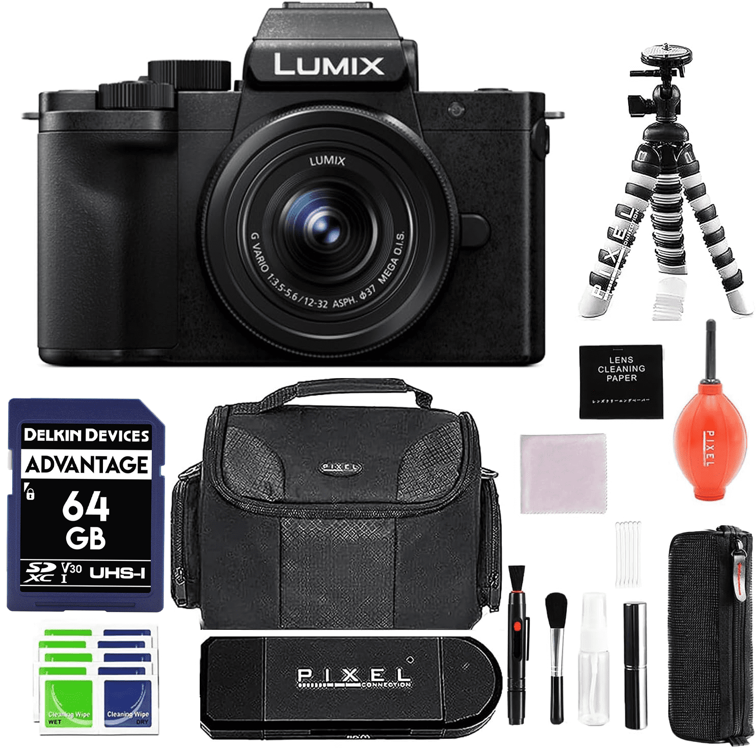 Panasonic LUMIX G100 4K Mirrorless Vlogging Camera w/ 1232mm Lens